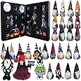 Halloween Gnome Advent Calendar 2025, 24Pcs Halloween Countdown Calendars, 24 Days HalloweenEve Surprise Gift with 24 Plush G