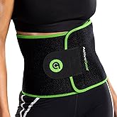 ActiveGear Premium Waist Trimmer & Trainer Belt for Men and Women - Sweat-Enhancing Slimming Wrap for Stomach, Adjustable Fit