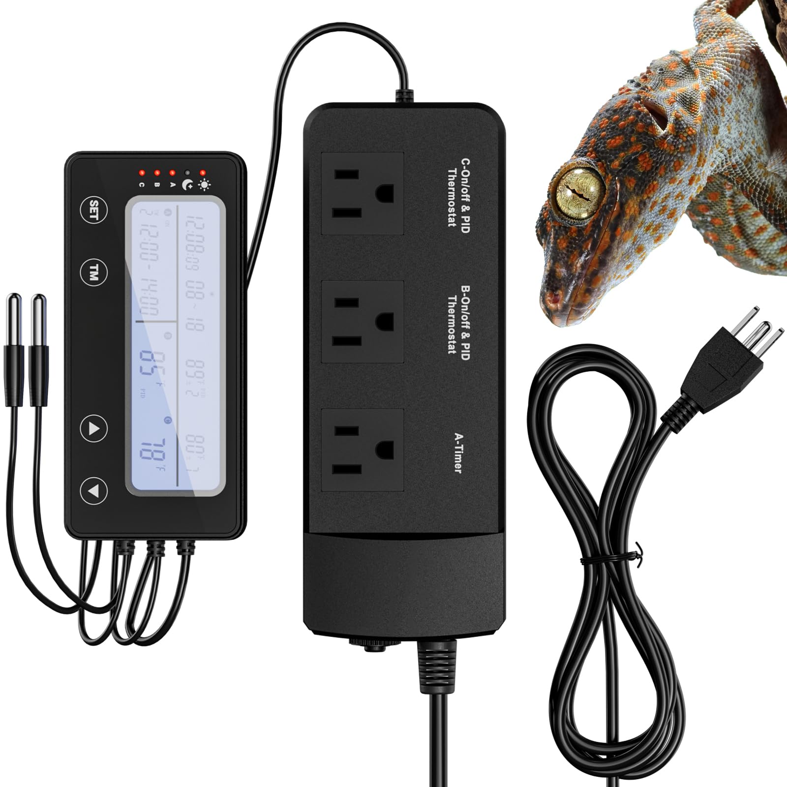 Picture of SUKEOPET Reptile Temperature Controller with Timer, PID Reptile Digital ...