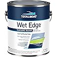 TotalBoat Wet Edge Marine Topside Paint for Boats, Fiberglass, and Wood (Light Gray, Gallon), 1 Gallon (Pack of 1)