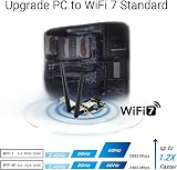 ASUS PCE-BE6500 Tri Band PCI-E WiFi 7 Bluetooth 5.4 WPA3 MU-MIMO OFDMA view 2