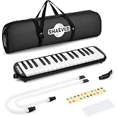 Melodica 32 Keys Air Piano Keyboard with Carrying Bag Mouthpieces Tubes | Melodica Instrument Musical Gift for Kids Beginners
