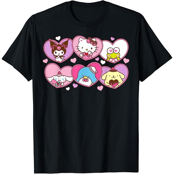 Amazon.com: Hello Kitty Hearts T-Shirt : Clothing, Shoes & Jewelry