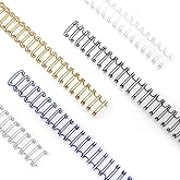 Rayson Wire Binding Spines, 9/16" 3:1 Pitch, 32-Loop, Multicolor, 100 Pack | Includes black, gold, blue, white and silver; choose 9/16" size for medium-thick documents with 3:1 pitch binders.