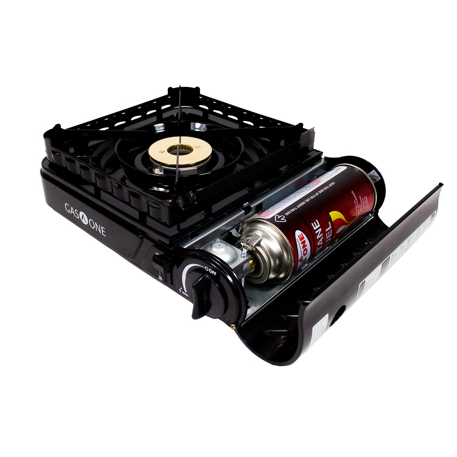 Gas ONE GS3900P Dual Fuel Propane or Butane Portable Stove with Brass