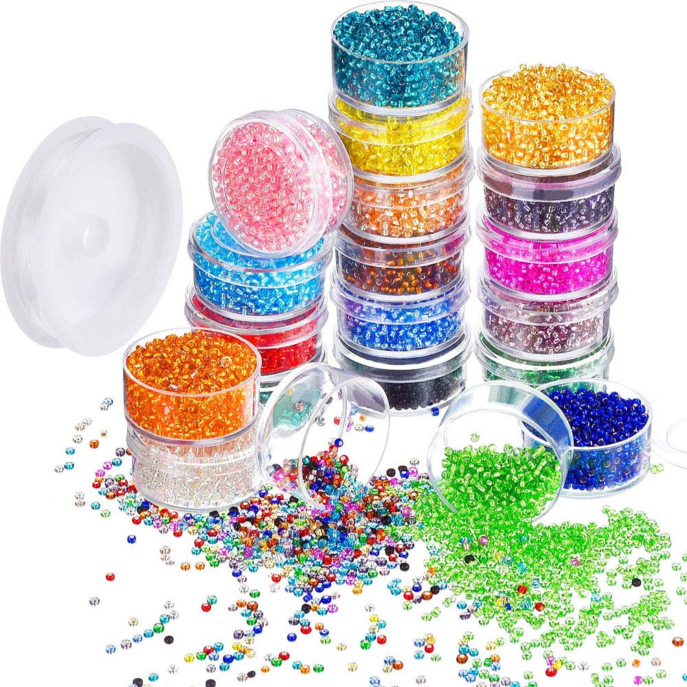 Cuentas de Cristal Multicolor Fadeless Color Cadena de Cuentas de Fabricación de Juego Cuentas Cuentas de Cristal Multicolor Fadeless Color Cadena de Cuentas de Fabricación de Juego Cuentas