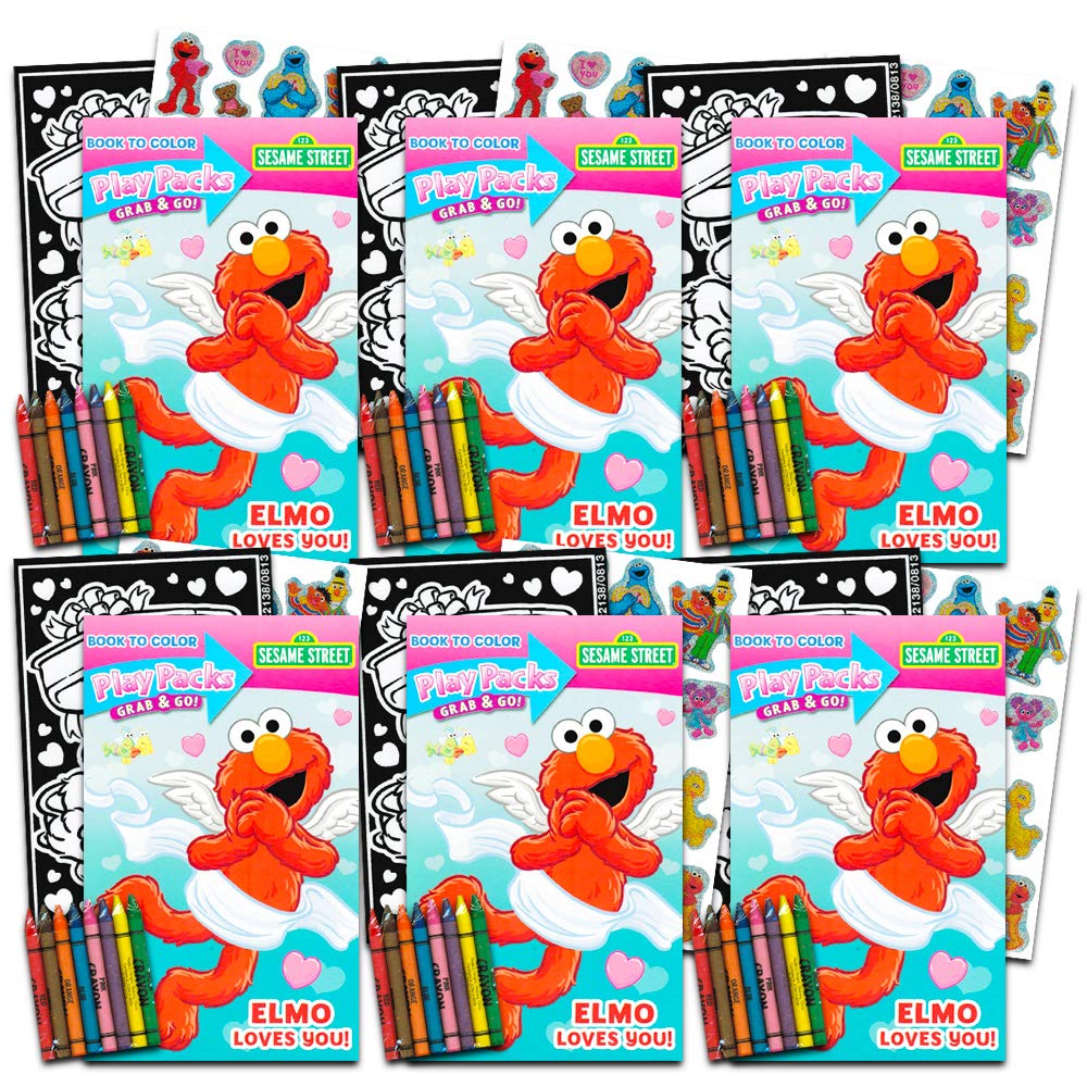 Buy Sesame Street Elmo Party Favor Set for Toddlers Kids Bundle of 6
