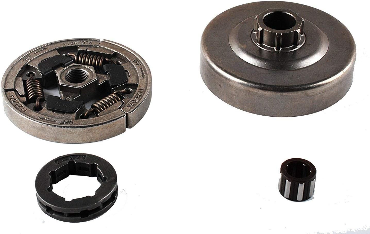 shuihuo Chainsaw Clutch Drum w Bearing, Rim Sprocket for