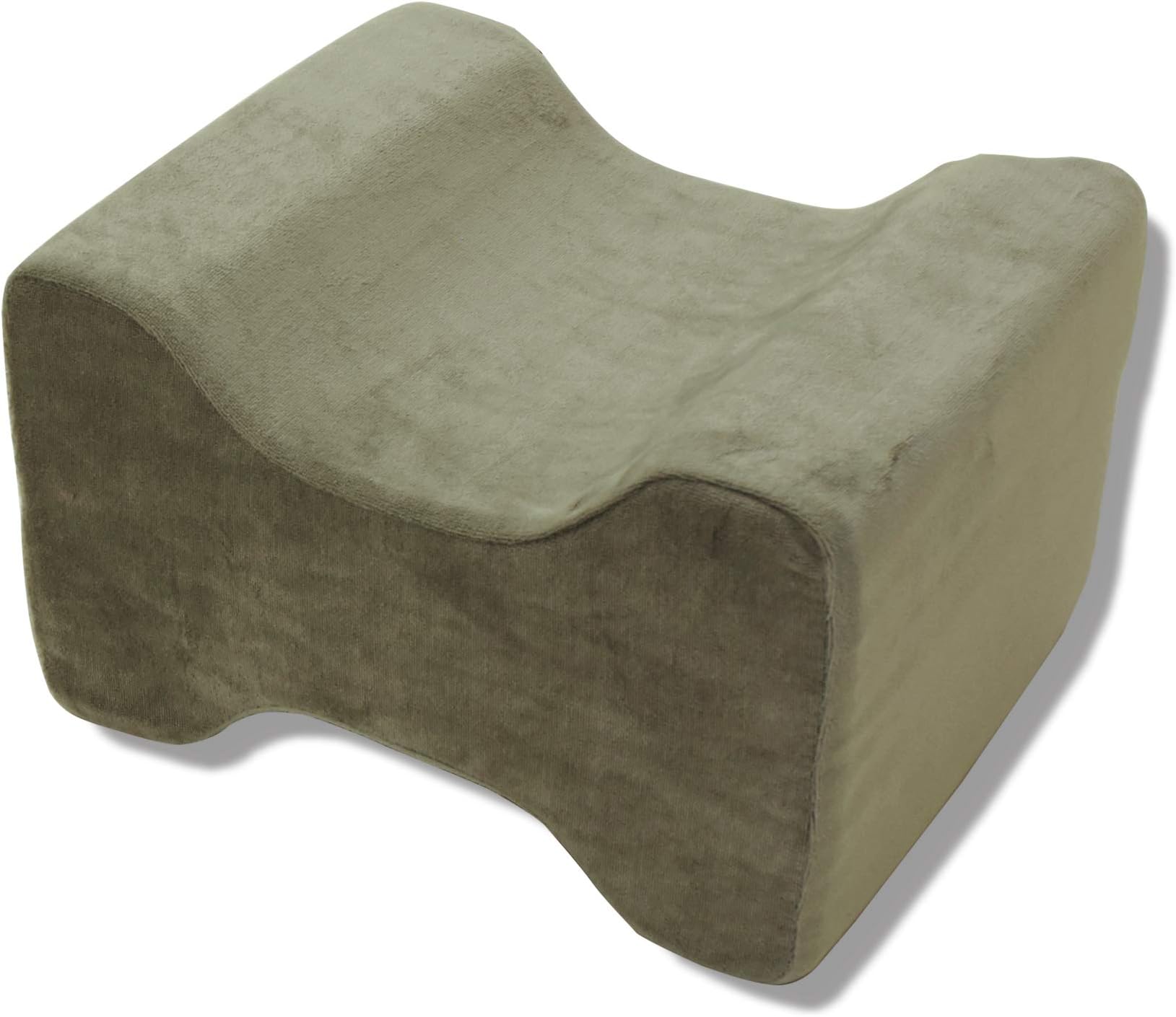 TWO Knee Hip Alignment Memory Foam Leg Pillow for Side Sleepers, Gray - by Dreamsweet