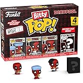 Funko Bitty POP! Deadpool - Bathtime, 4-Pack and A Surprise Mystery Mini Figure - 0.9 Inch (2.2 Cm) Collectable - Stackable Display Shelf Included - Gift Idea - Party Bags Stocking - Cake Topper