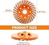BRSCHNITT 115mm Diamond Turbo Cup Wheel for Concrete Granite Stone view 2