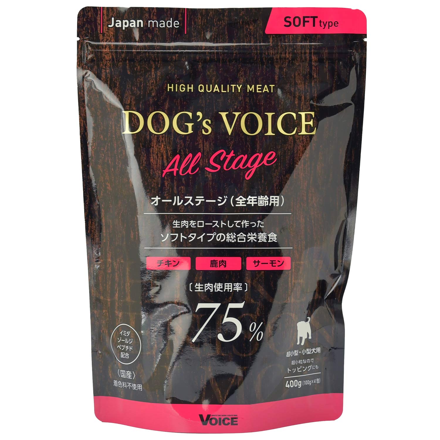 ヴォイス Dog's Voice オールステージ75 ローストチキン&鹿肉&サーモンの商品画像