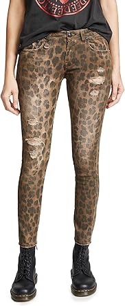 r13 kate skinny jeans leopard