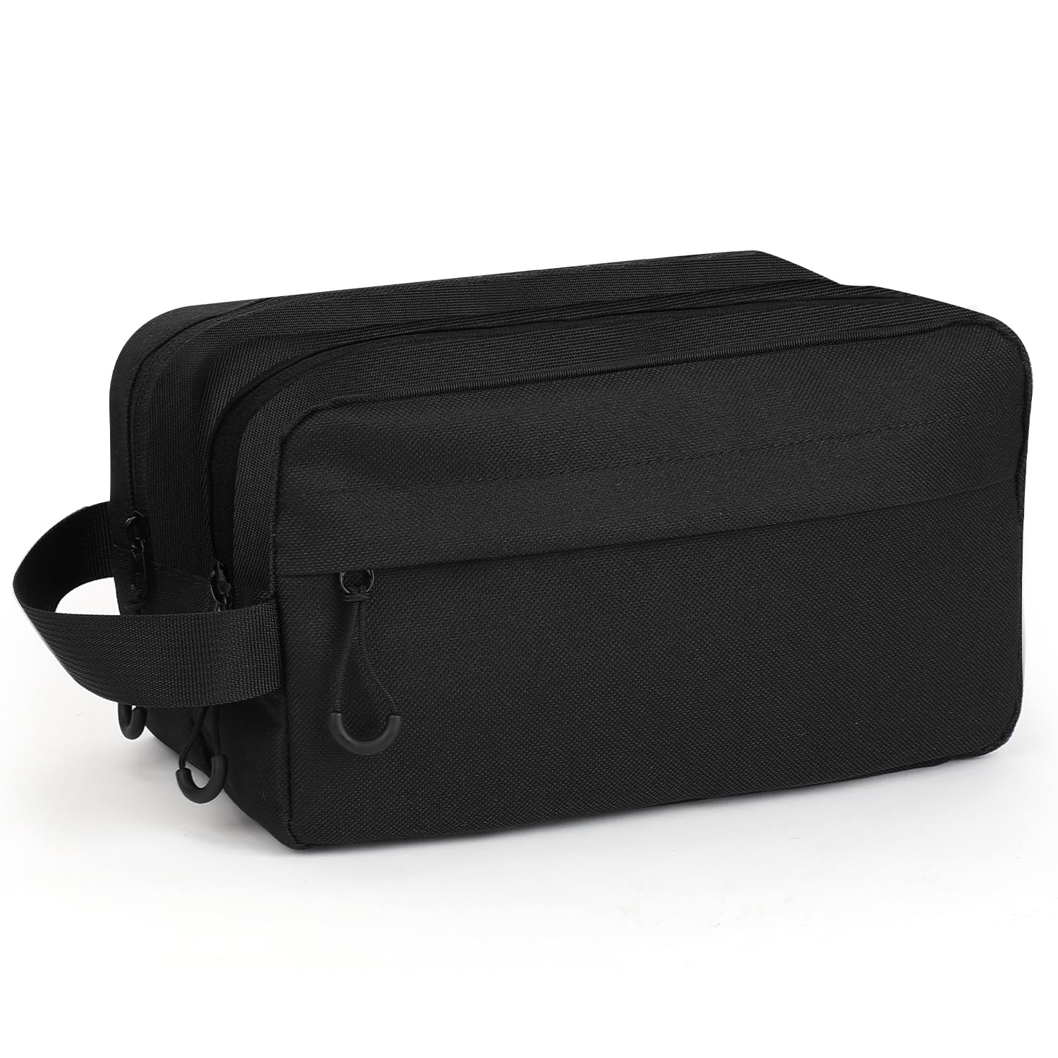 emissary Travel Toiletry Bag for Men, Water Resistant Travel Bathroom Bag Men's Shaving Kit, Dopp Kit for Men, Waterproof Toiletry Bag, Shaving Bag, Hygiene Bag, Mens Toiletry Travel Bag - Black