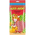 Snacktery Red Strawberry Sour Straws - Flavored Red Sour Gummies - Non GMO, Vegan & Kosher Sour Strawberry Laces - 3.5 Ounce Pack