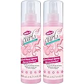 Dippity-Do Girls With Curls De-Frizz Curl-Boost Spray Duo, 2 Pack | Double up on hydration! Revive day-2 waves and coils with this alcohol-free, zero-crunch frizz control mist 2-pack.