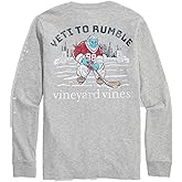 Vineyard Vines Boys' Yeti to Rumble Long-Sleeve Pocket Tee