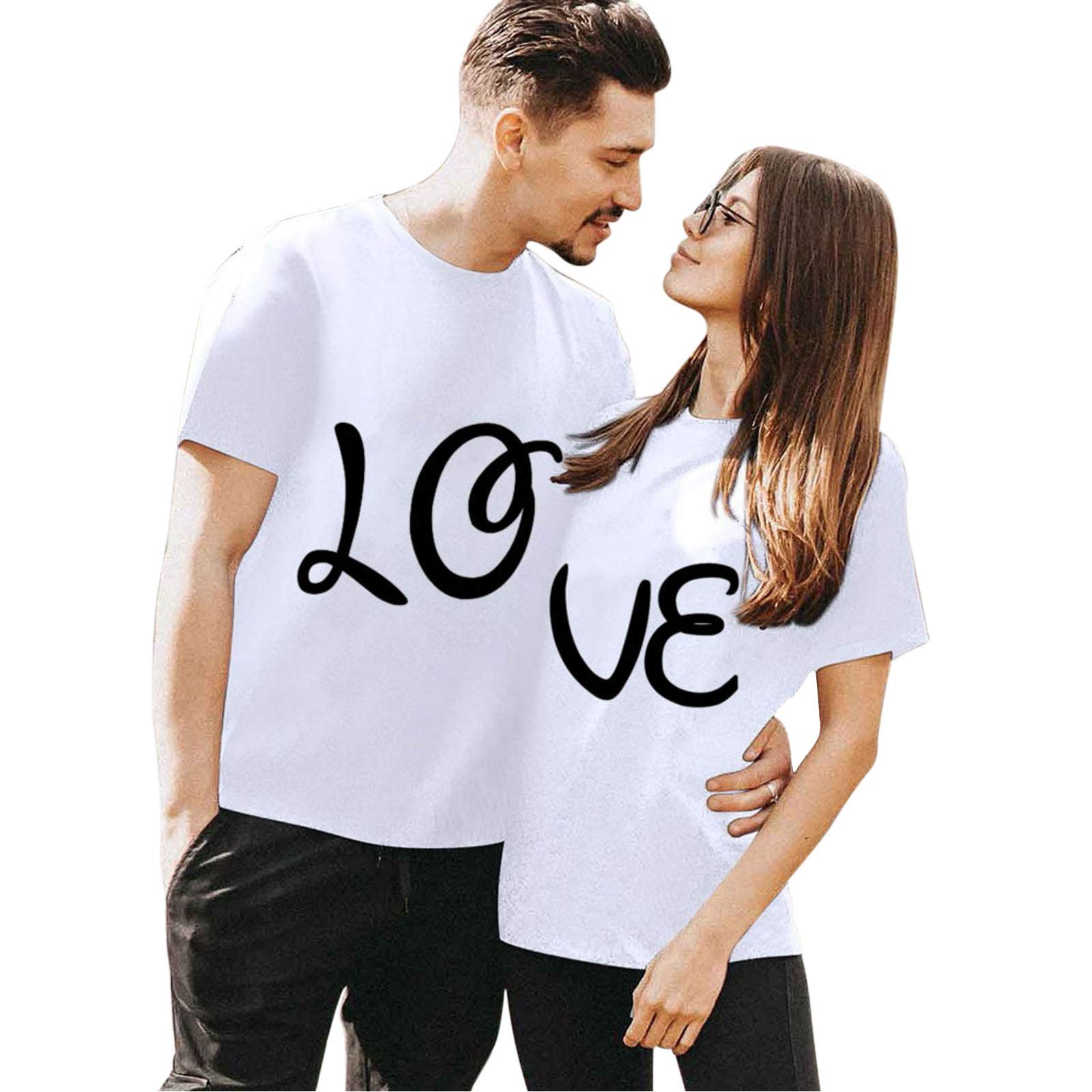 Couple T Shirts for Him and Her,Couple T-Shirts for
