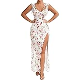 Avidlove Long Lingerie for Women Sheer Nightgown Babydoll Butterfly Side Slit Sleepwear for Honeymoon Anniversaries