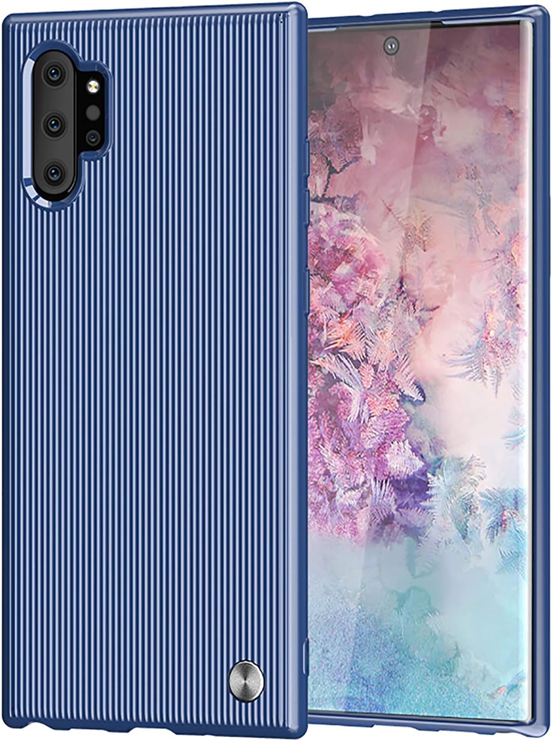 AOYIY For Galaxy Note 10+ Case,Galaxy Note 10 Plus Case,Slim Soft Shockproof Phone Case, Flexible TPU Silicone Hybrid Protective Case,Non-slip Case for Sumsang Galaxy Note 10+ 5G-Blue