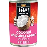 Thai Kitchen Coconut Whipping Cream, Sweetened, No Artificial Colors or Preservatives, Non-Dairy Alternative to Whipped Cream