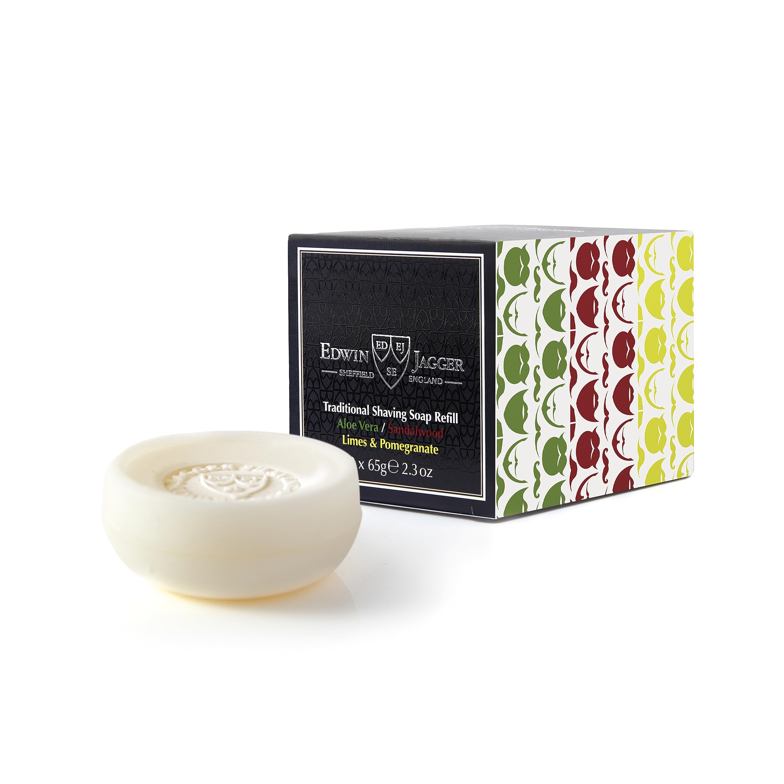 Edwin Jagger SS3 Natural Traditional Shaving Soap 65g Refill (3 Pack)