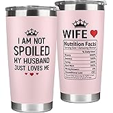 KatAndNat Gifts for Wife from Husband - Wife Gifts - Wedding Anniversary for Women, Birthday, Mothers Day, Christmas Gift for Her - Romantic Gift for Her - 20 Oz Pink Tumbler