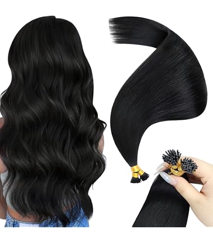 Amazon.com : I Tip Hair Extensions 16inch Pre Bonded Tips  display picture 1