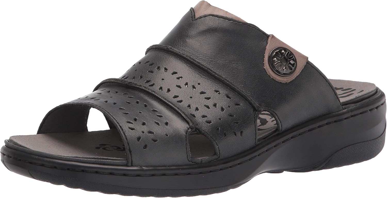 Amazon.com | Propet Women's Gertie Slide Sandal, Black, 7.5 X-Wide | Slides
