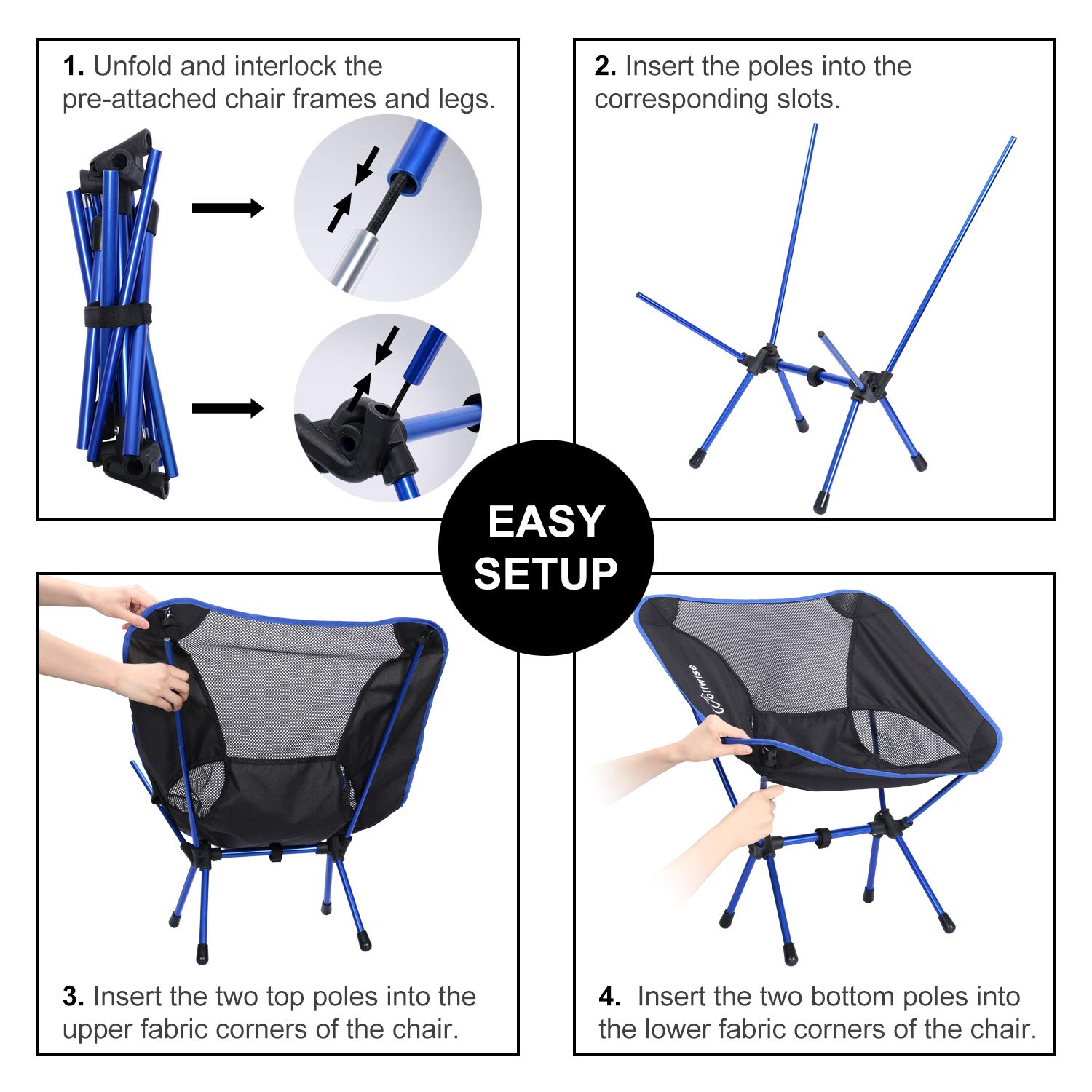 Compact Folding Backpacking Lounge Chairs For Outdoor Picnic Beach Hiking Fishing With Carry Bag And Two Carabiner Wolfwise Ultralight Portable Camping Chair Chairs Camping Furniture Svanimal Com