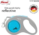 flexi Neon S Tape 5 m Black Neon Blue Retractable Dog Leash up to 15 kg view 3