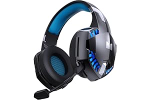 Monster Mission 300 Wireless Gaming Headset, 2.4GHz/Bluetooth Headphones,Low Latency, Stereo, Audio Location Recognition, 48H Battery Life, Suitable for PS5, PC, PS4 and Other Gaming Devices