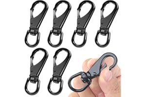 JINSHANGTOPK Stainless Steel Swivel Hooks, 2.57' Heavy Duty Snap Hooks - 6 Pcs, 80 LBS for Marine, Sports, Luggages, Pets, Keychains, Flag Clips
