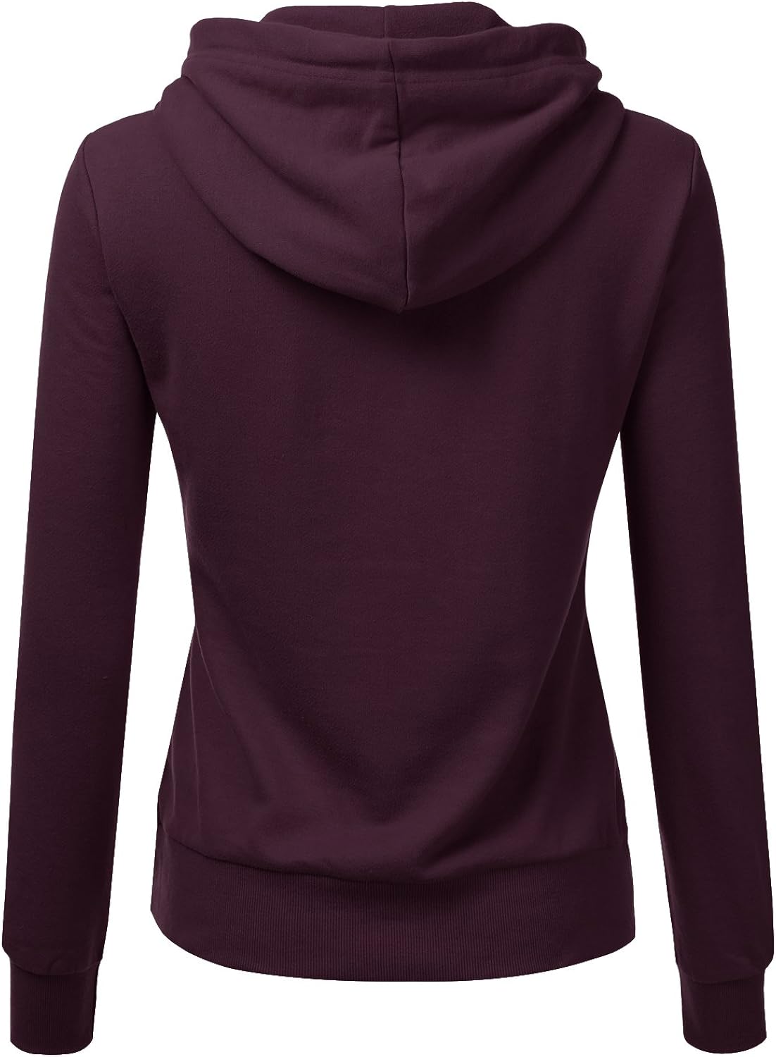 Doublju Basic Lightweight Pullover Hoodie Sweatshirt for Women: Clothing