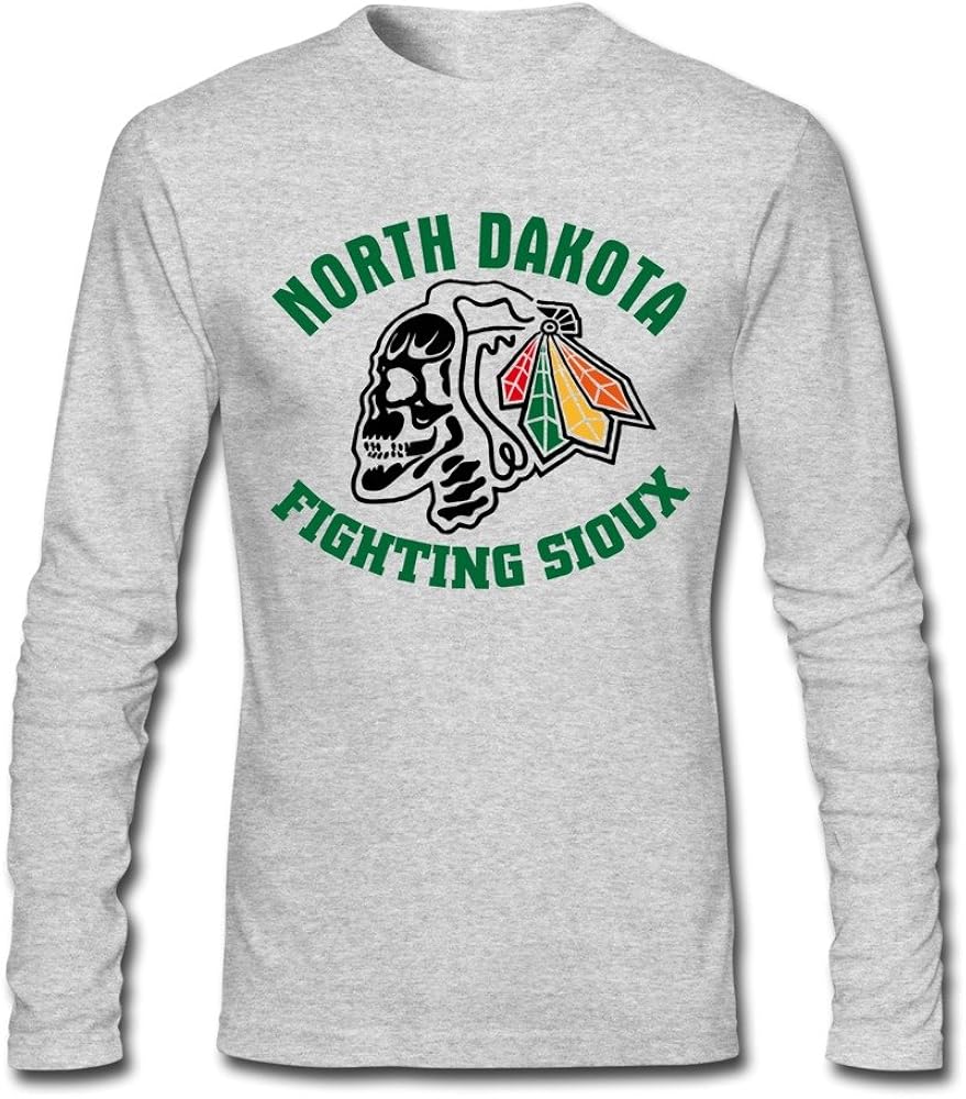 Men�s North Dakota Fighting Sioux Skull Logo T