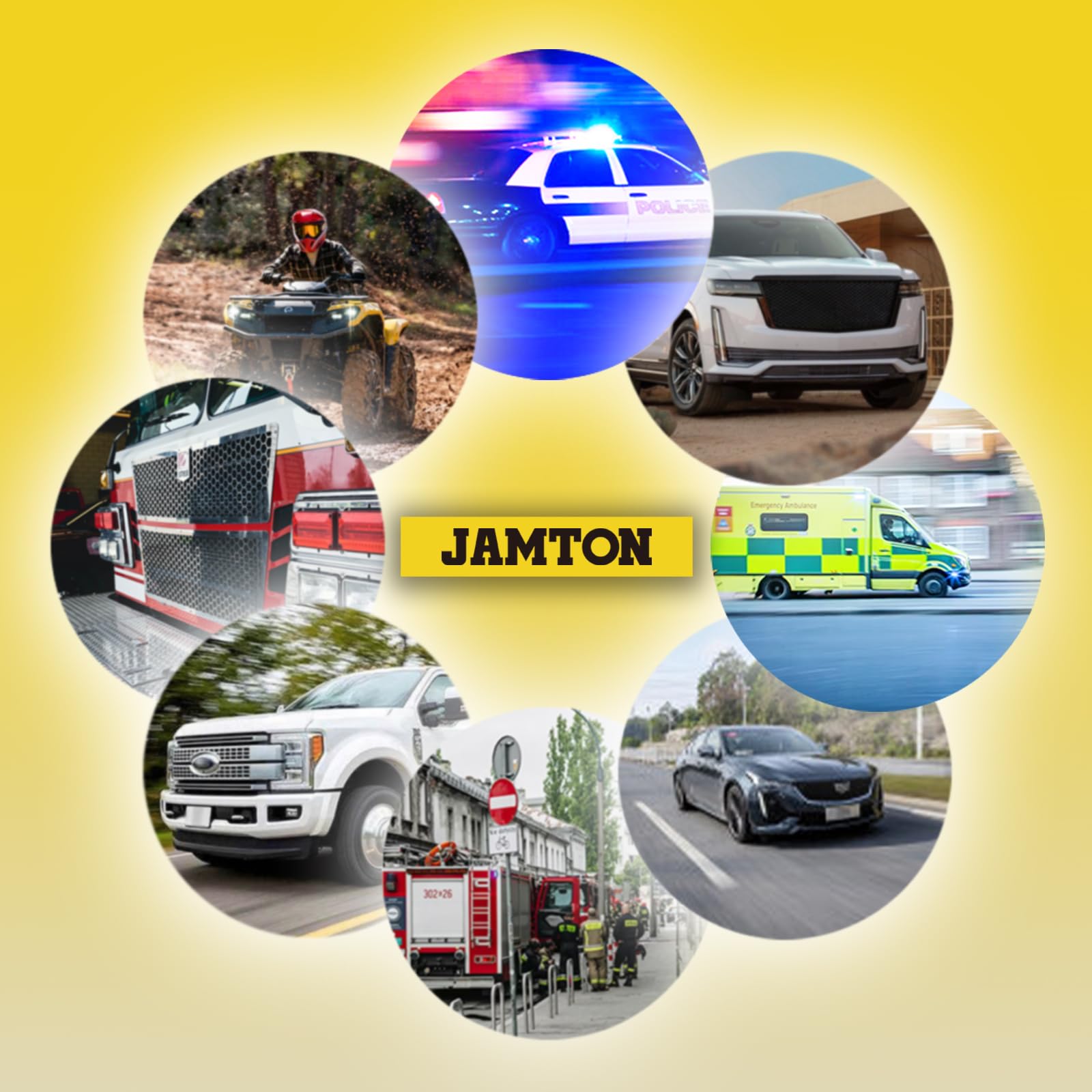 200W 12V 20 Tone Emergency Siren PA System, Slim Speaker Horn with Wireless Handheld Remote Control and Microphone for Emergency Vehicles Police Car Firefighter Ambulance SUVs