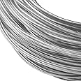 BENECREAT 1.2mm Transparent PVC Plastic Covered Aluminum Wire 100FT Bendable Aluminum Craft Wire for Hair Bows, Shaping Brim Hat and Other Crafts Project (3mm in Total Thickness)