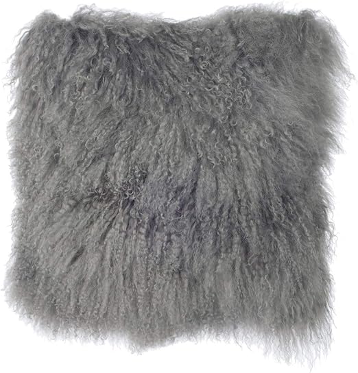 Amazon Com Slpr Mongolian Lamb Fur Throw Pillow Cover 16 X 16