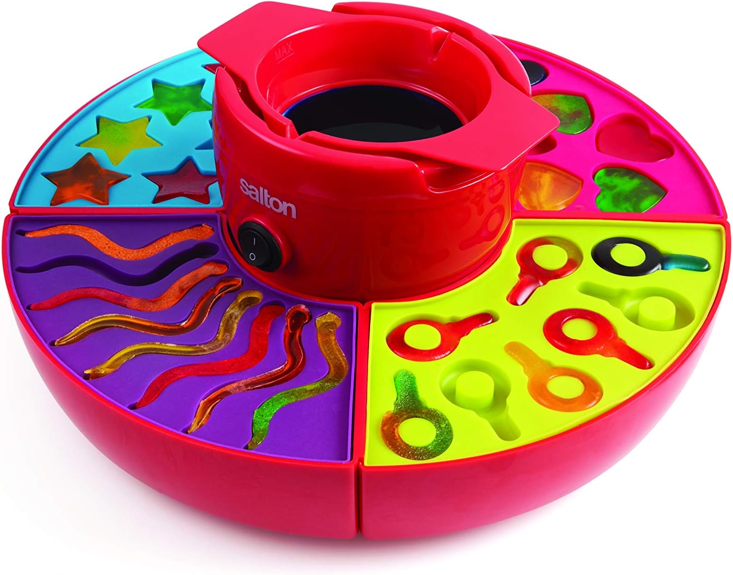 Salton Treats Gummy Candy Maker, Make Gummy Worms, Keys, Stars and