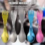 TiTo Titanium Spork 2-in-1 Ultra Lightweight Spoon Fork 18g Sandblasted view 8
