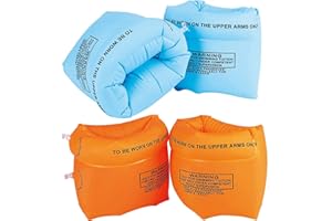 2 Pairs Inflatable Arm Foaties, Swimming Arm Floats for Kids, Inflatable Arm Bands Swim Aids for Boys Girls and Adults