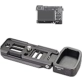 WEPOTO A6400 Grip Quick mounting Plate Promote Traction Protect Camera no Suffer Abrasion for Sony A6400 A6300 A6100