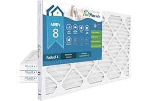 AirPurete AP3M16251 Furnace Filter | Actual Size: 15-1/2" x 24-1/2" x 3/4" (Nominal Size 16x25x1) | MERV 8 | (Pack of 4)
