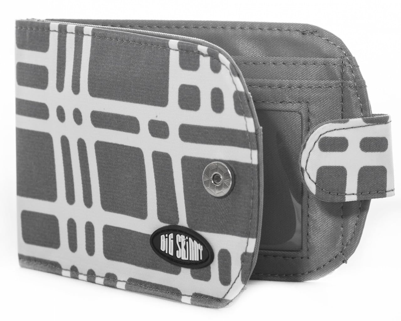 Big Skinny Women's Taxicat Bi-Fold Slim Wallet, Holds Up to 25 Cards, Graphite Cobble — image 1