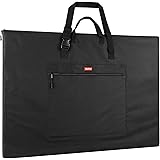 Nicpro Light Weight Art Portfolio Bag, 24 x 36 Inches Waterproof Nylon Art Portfolio Case with Shoulder & Handle Carry, for A