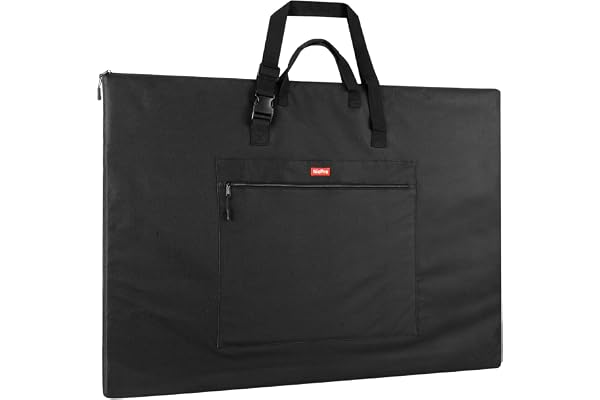 Nicpro Light Weight Art Portfolio Bag, 24 x 36 Inches Waterproof Nylon Art Portfolio Case with Shoulder & Handle Carry, for A