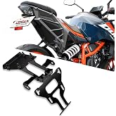 LEDISHUN Motorcycle Tidy Tail Fender Eliminator Adjustable License Plate Bracket Holder (for KTM Vehicle) 390 Duke; 250 Duke; 125 DUKE (DUKE 390/250/125 2024+)