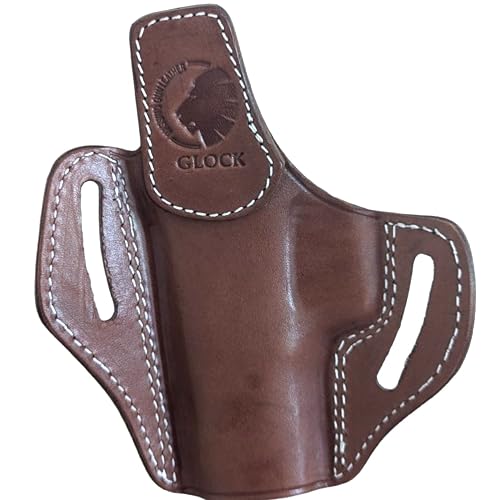Massimo OWB Pancake Leather Holster - Fits Glock 19, 23, 32 And 17, 22, 31 | UK