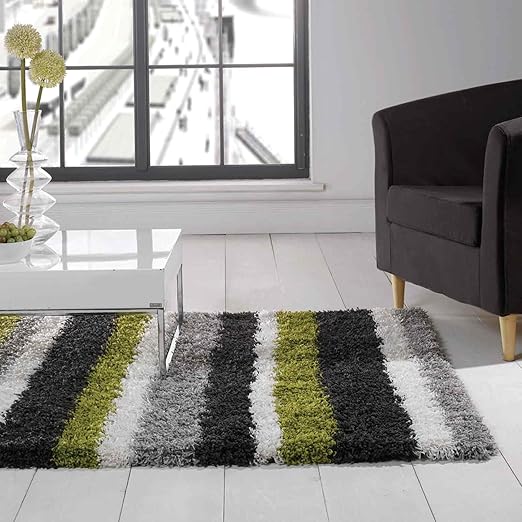 Flair Nordic Canal Tapis Vert Anisgris 120 X 170