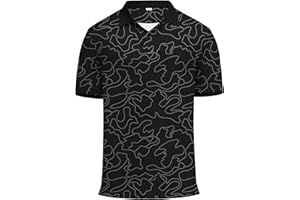 KUYIGO Men's Polo Shirts Moisture Wicking Performance Short Sleeve UPF 40+ Lightweight Golf Shirts Athletic Casual